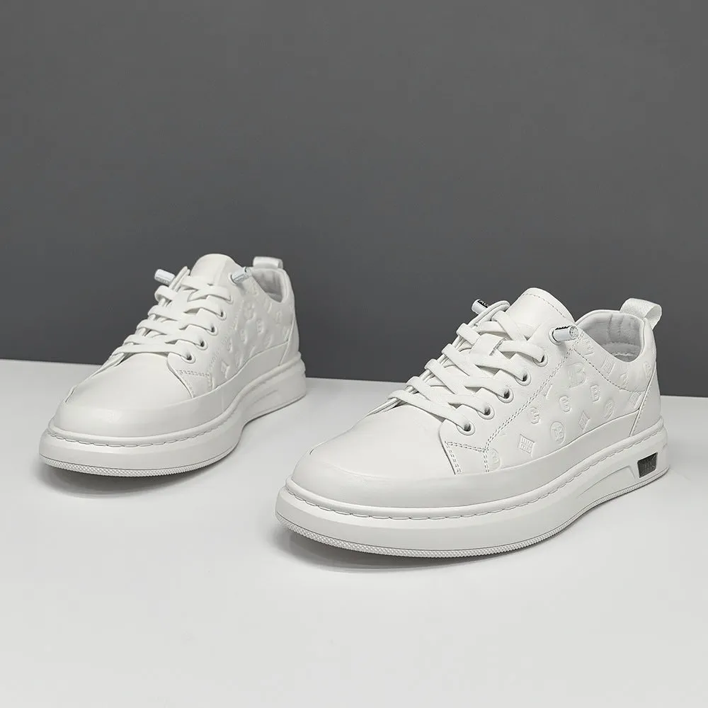 Nike Air Force 1 Mid '07 Casual Shoes Men Minimalism Fashion Solid Embossed Leather Casual Shoes