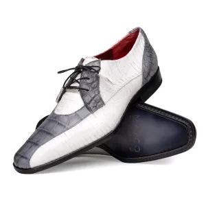 Low Heel Comfortable Dress Shoes Moncalieri Gray / White