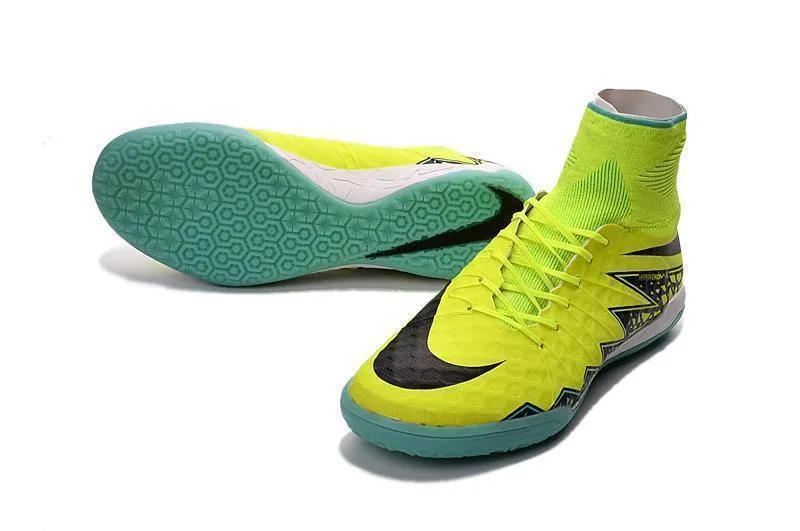 Nike Flywire Training Shoes New Nike HypervenomX Proximo IC Soccer Cleats Shoes Green Black Grass Green