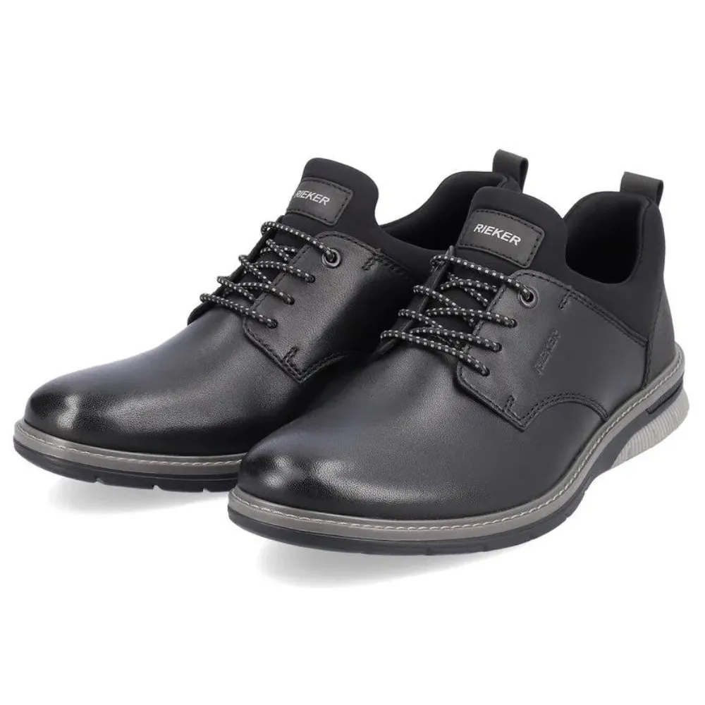 Rieker Dustin 54 Black Shoe (Men's) Hotter Casual Shoes