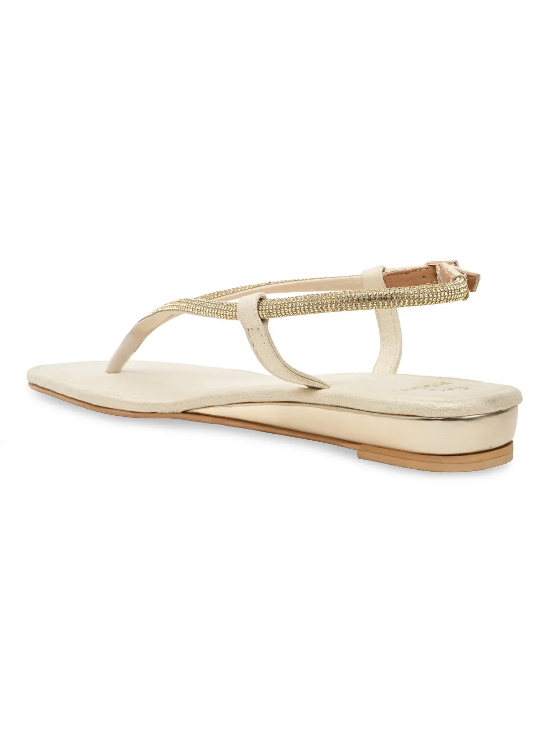 Rocia By Regal Gold Women Diamond Thong Flat Sandals Most Comfortable Running Shoes For Feet