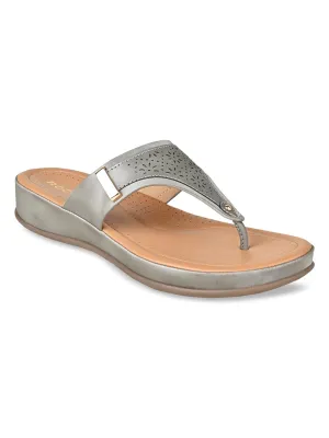 Payless Shoes Flats Rocia By Regal Grey Women Laser Cut Comfort Flats