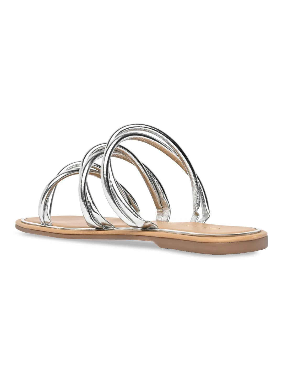 Porn Flats Shoes Rocia By Regal Silver Women Casual Flat Sandals