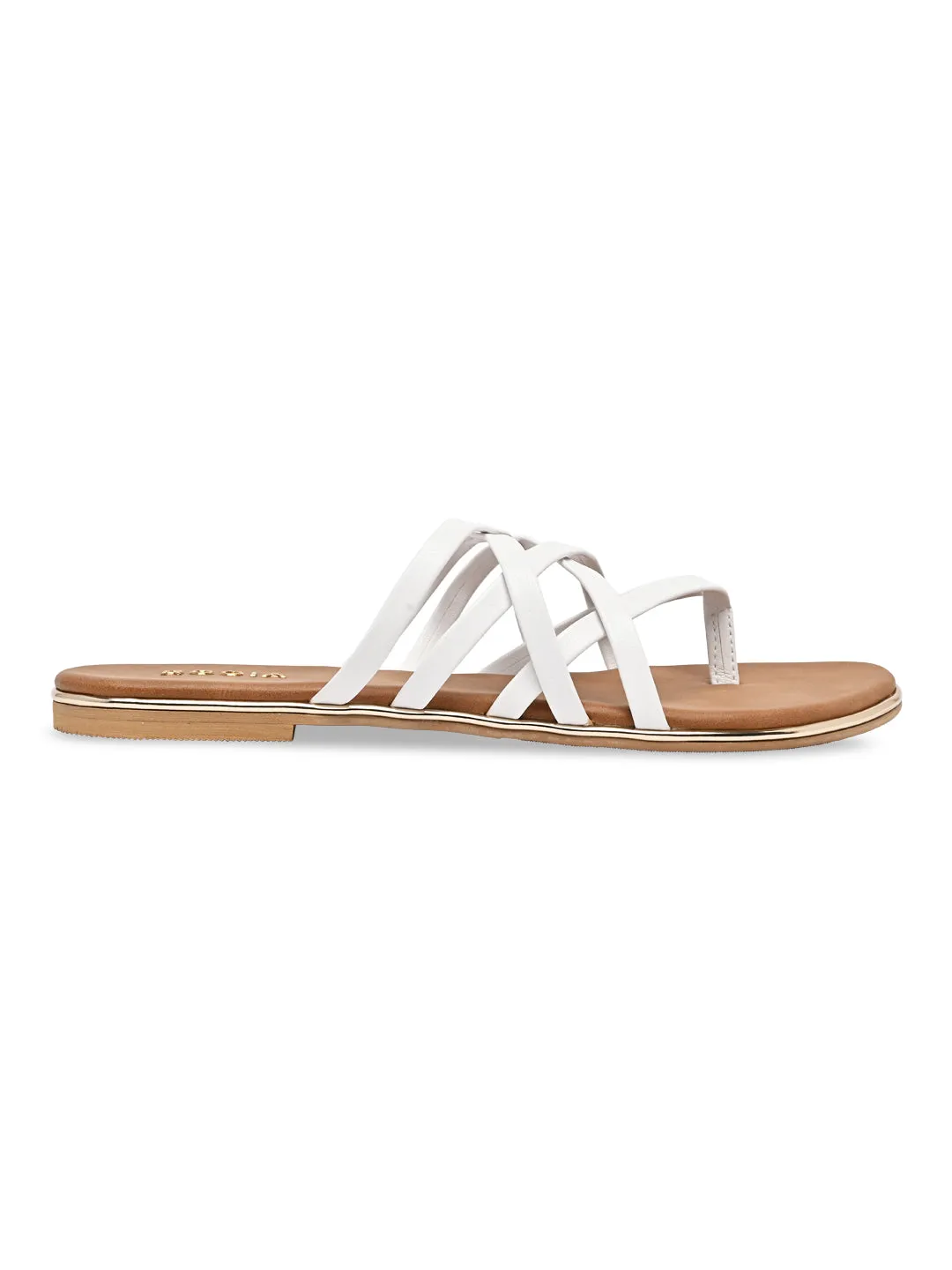 Rothy Flat Shoes Rocia By Regal White Women Strappy Flats