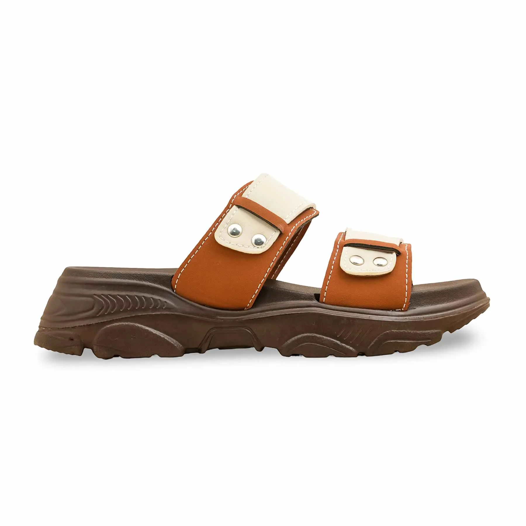 Leather Shoes Slip On Loafers Fawn Casual Softy For Ladies CL9383