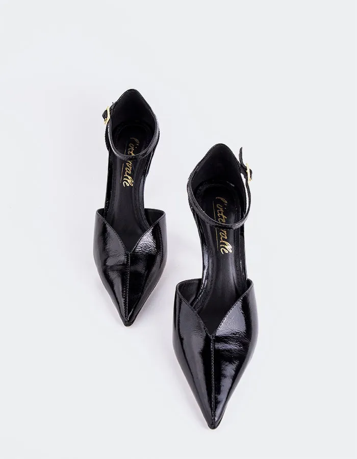 Size 11 High Heels Rozana Black Naplack