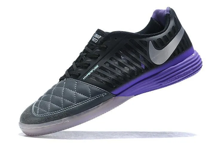 Nike Shoes Air Max Running Nike Lunar Gato II IC Soccers Cleats Shoes Purple Black
