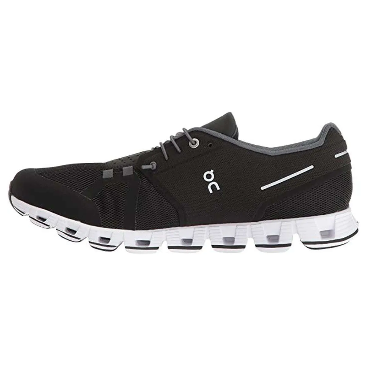 On Cloud Black White Men's Mesh Running Shoes Best Running Shoes For Wide Flat Feet
