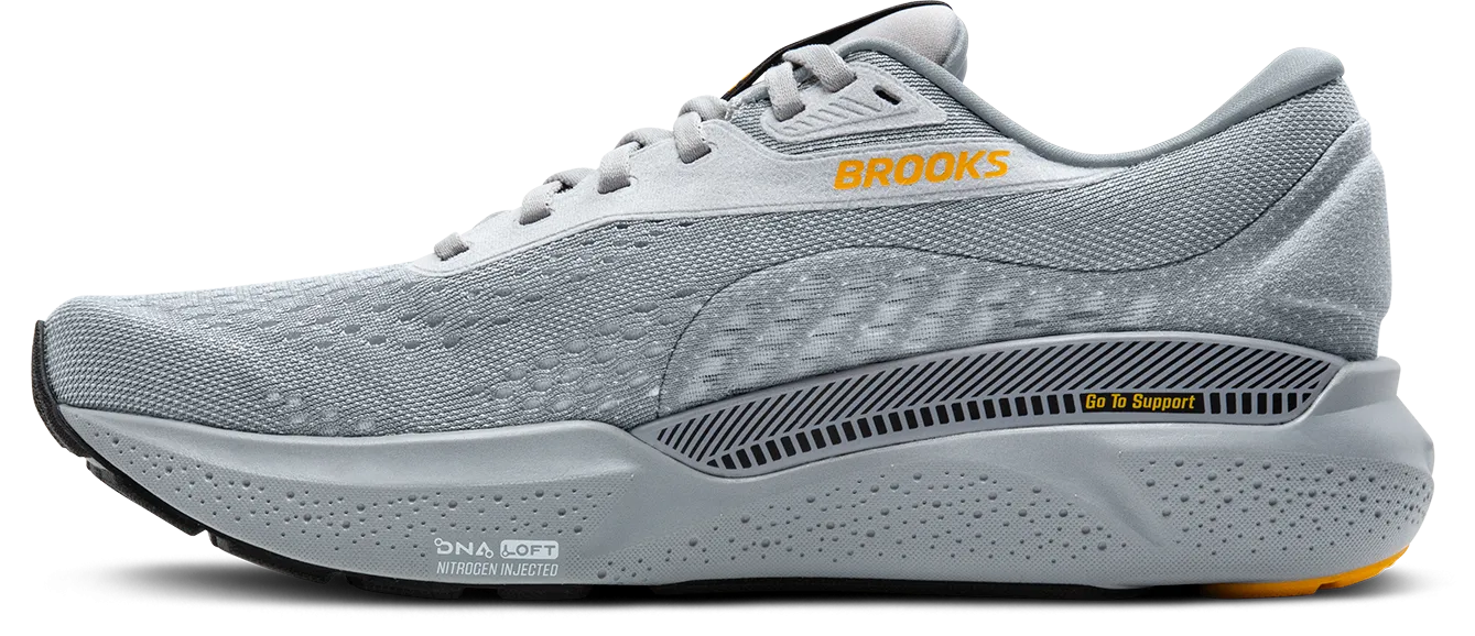 Men's Adrenaline GTS 24 WIDE (084 - Alloy/White/Gold Fusion) Top Rated Marathon Running Shoes