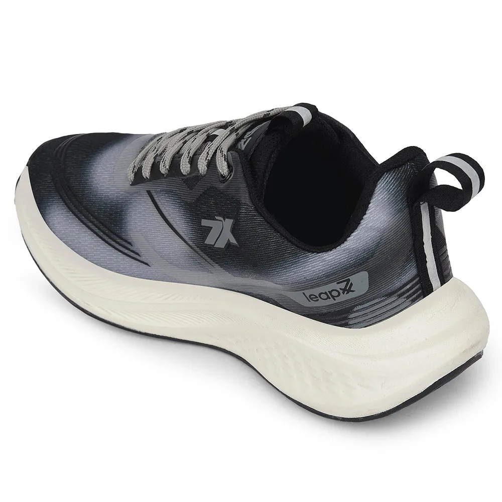 Running Shoe Sale Uk Leap7x Dark Grey Sports Lacing Running Shoes For Men BESTIO-1E By Liberty