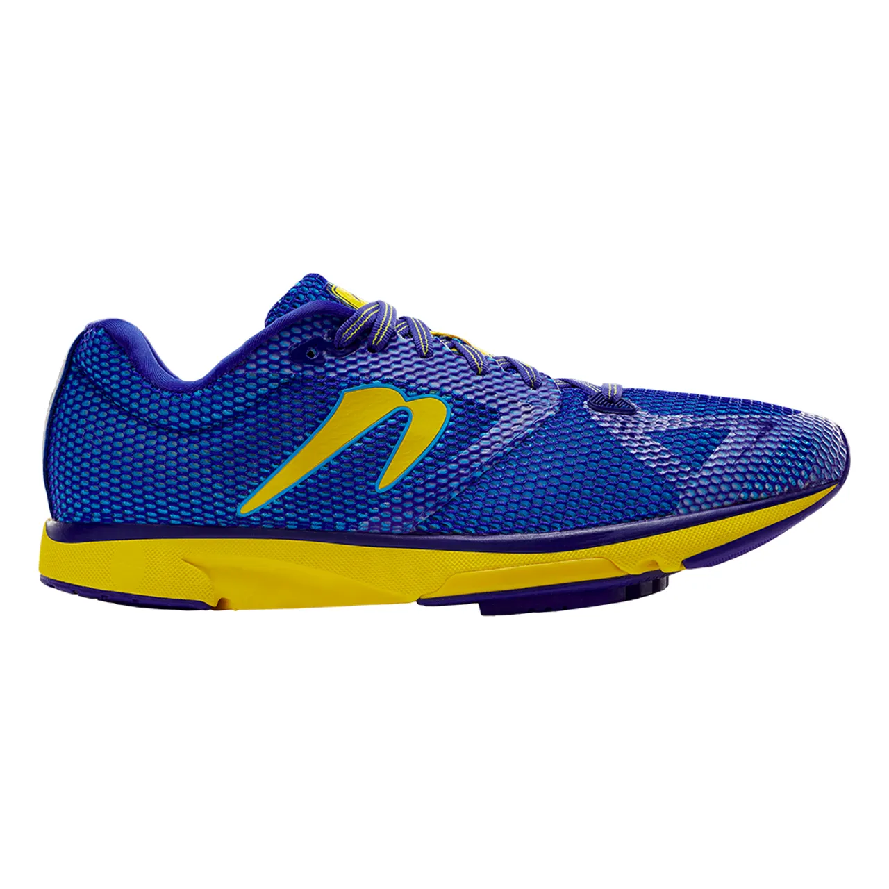 Men's Newton Running Distance 12, Navy Blue/Yellow, 11 D Medium Best Shoes Running Treadmill