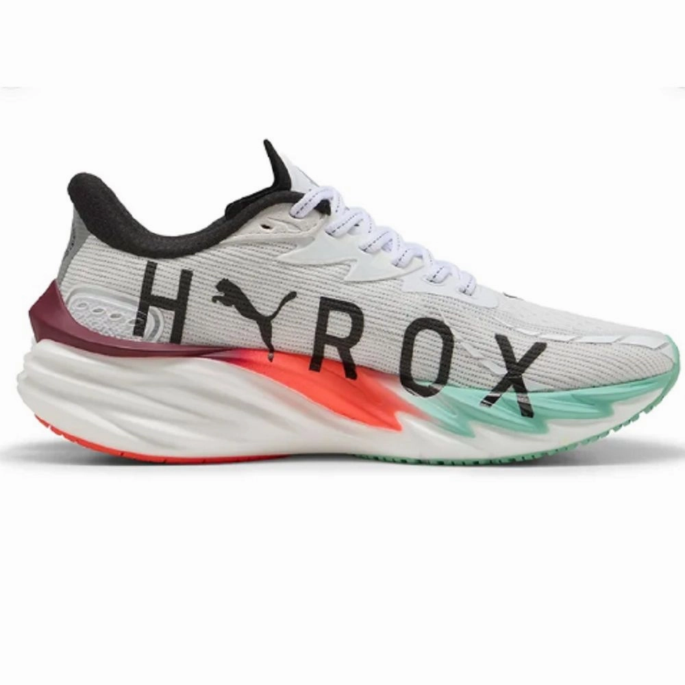 Speedgoat Trail Running Shoes Puma Velocity Nitro Hyrox Women's Running Shoe White Mint Red