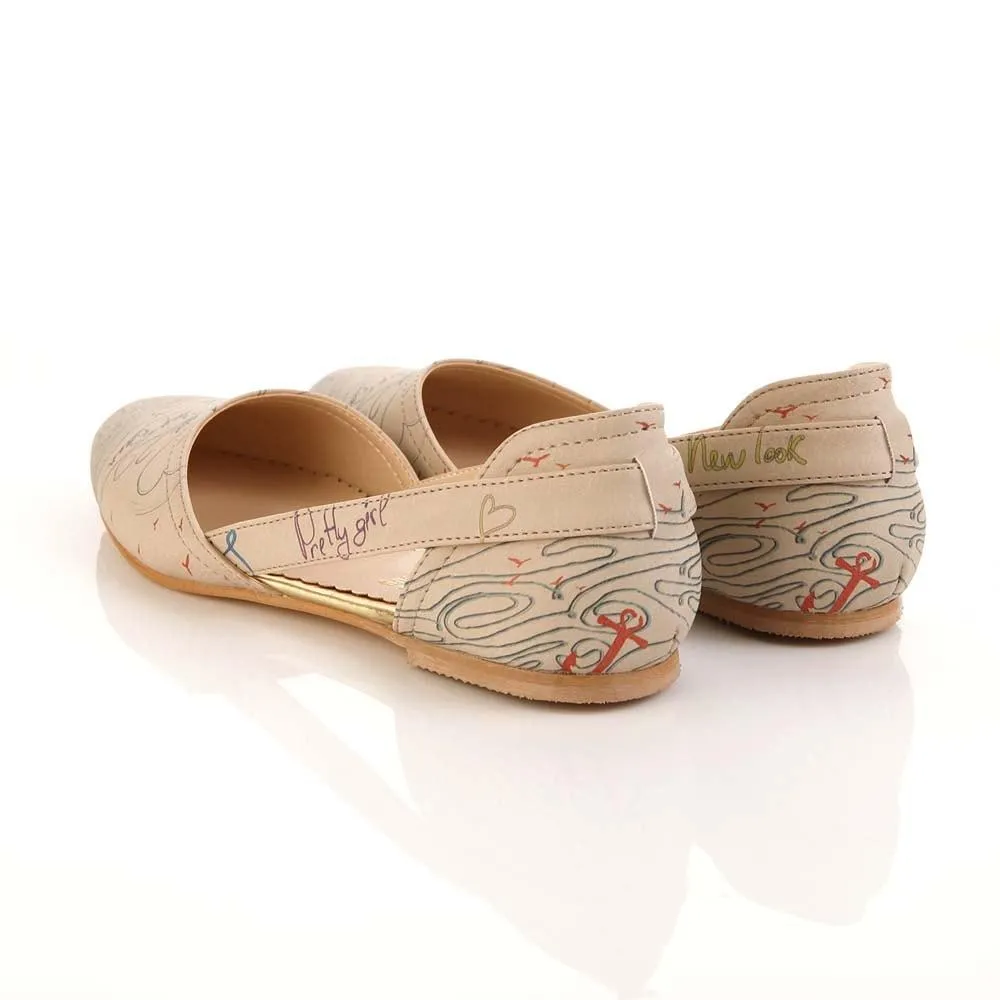 Sailor Ballerinas Shoes OMR7007 Flat Espadrille Shoes