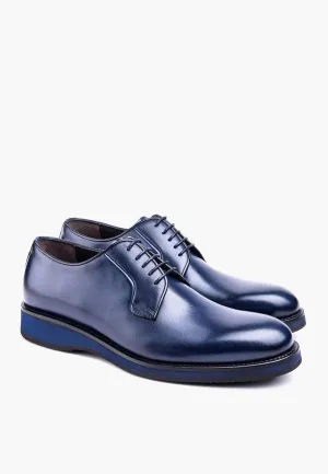 Christian Louboutin Dress Shoes San Diego Mens Navy Calfskin Leather Dress Lightweight Shoe