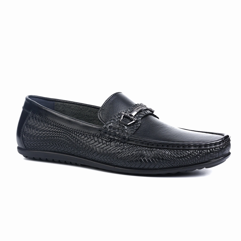 San Marino Black Loafer Tasseled Leather Loafers