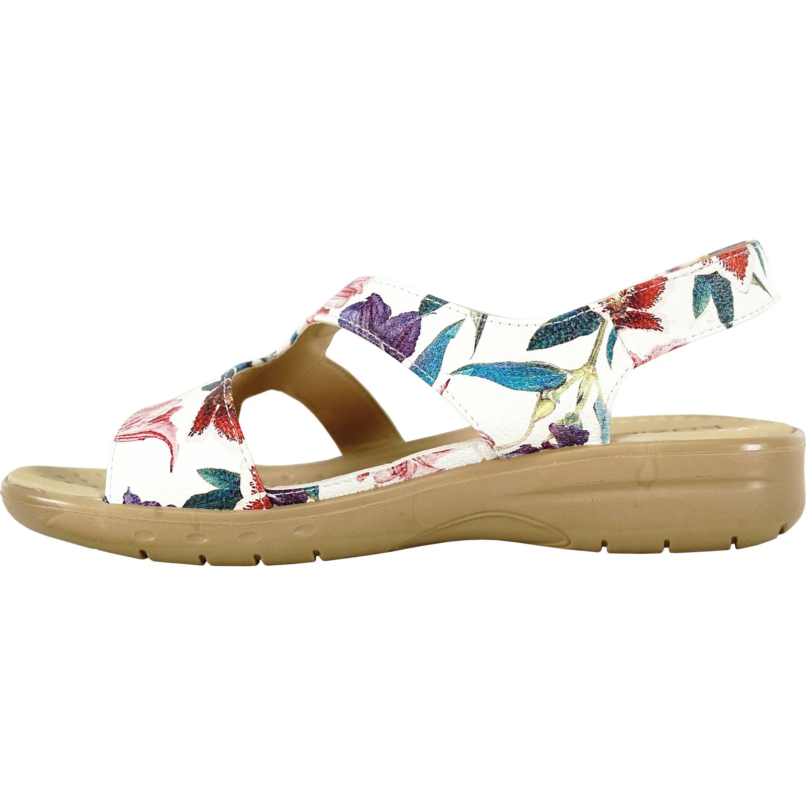 kozi Women Sandal OY3132 Comfort Wedge Sandal Flower Butterfly Sandals