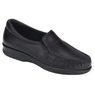 SAS Twin Loafer Black Leather (Women's) Free People Loafers