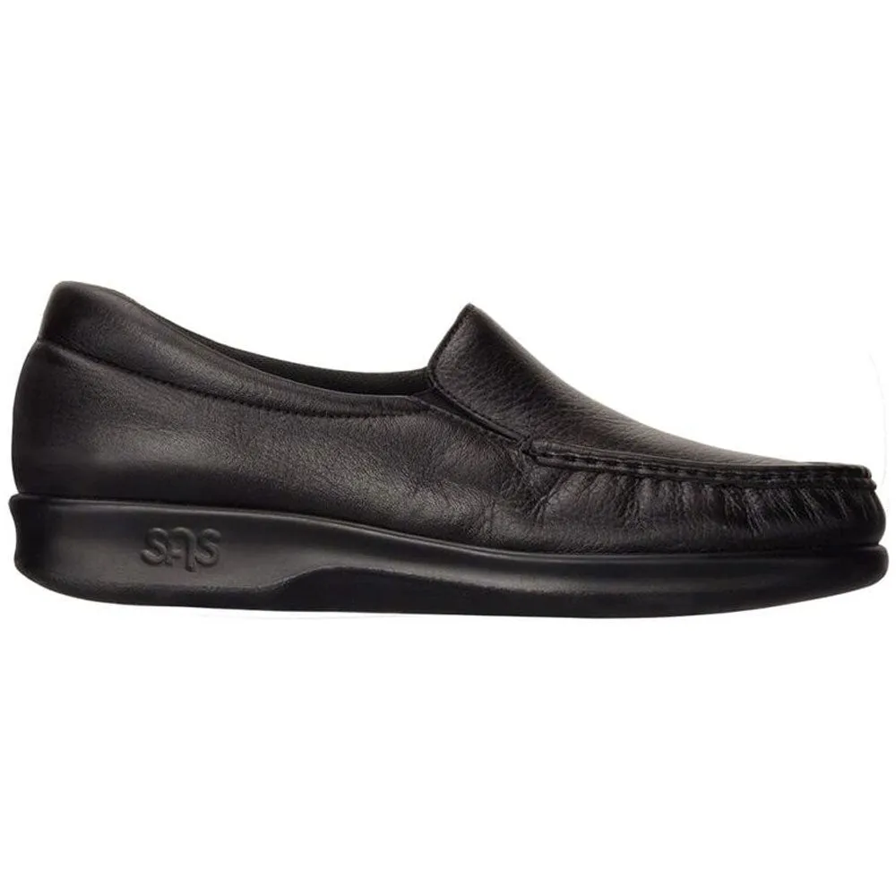 SAS Twin Loafer Black Leather (Women's)