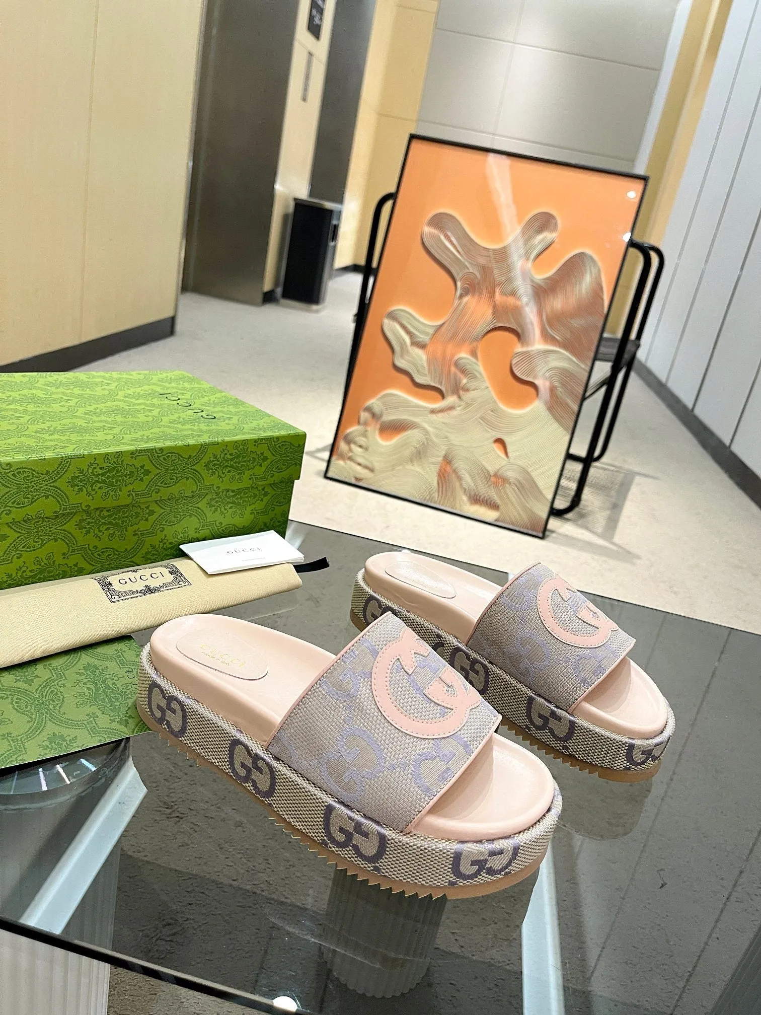 SE1127 Women's Jumbo GG Platfor Slide Sandal / Size5-12 Toms Shoes Sandals