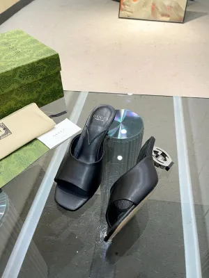 Iridescent Sandals SE1323 Women's Interlocking G Heel Sandal /  Size5-10