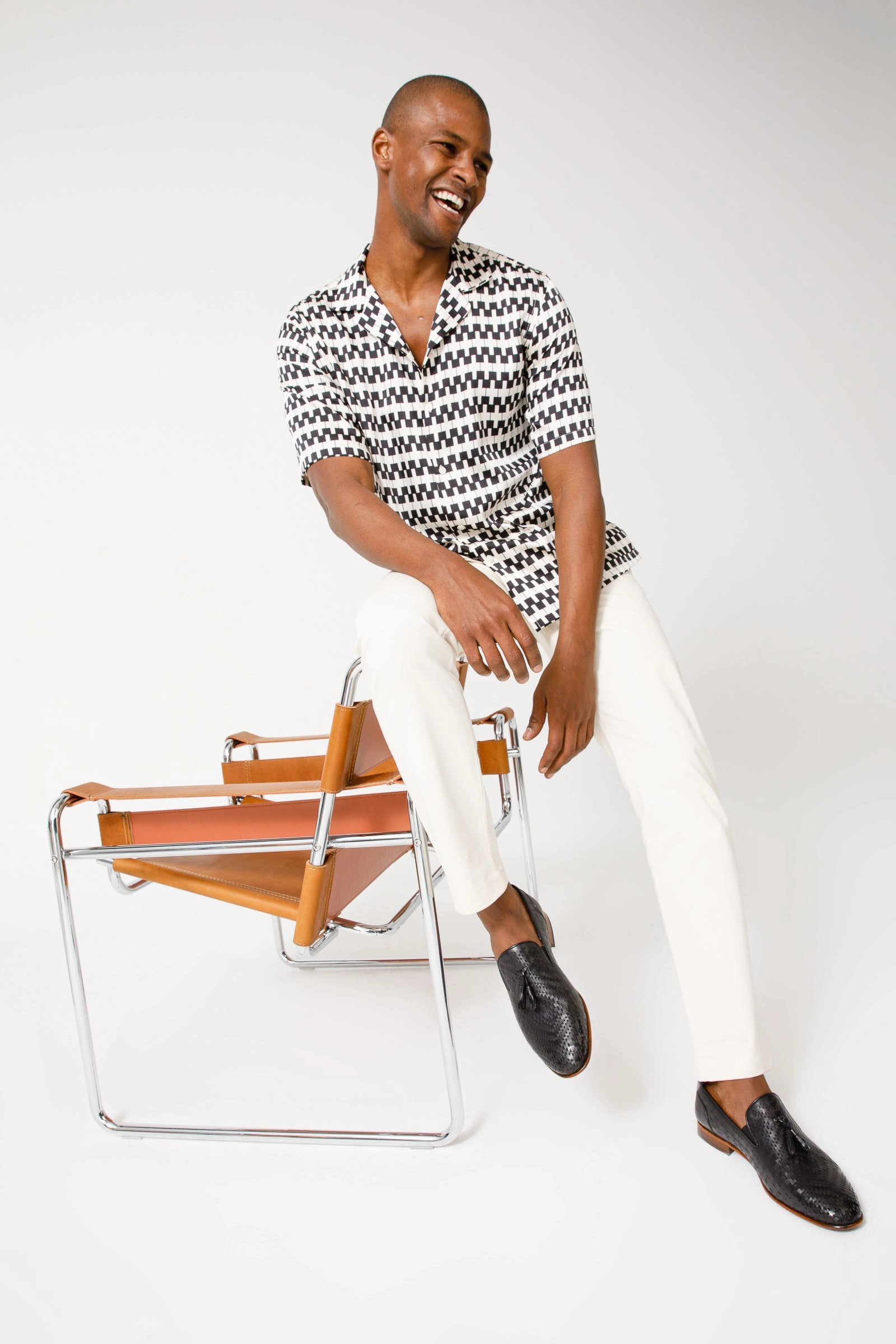 The Meram Black Leather Tassel Slip-On Loafer Men Shoe Timberland Dress Shoes