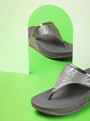 Stamp Flat Shoes Rocia By Regal Gun Metal Women Casual Flats