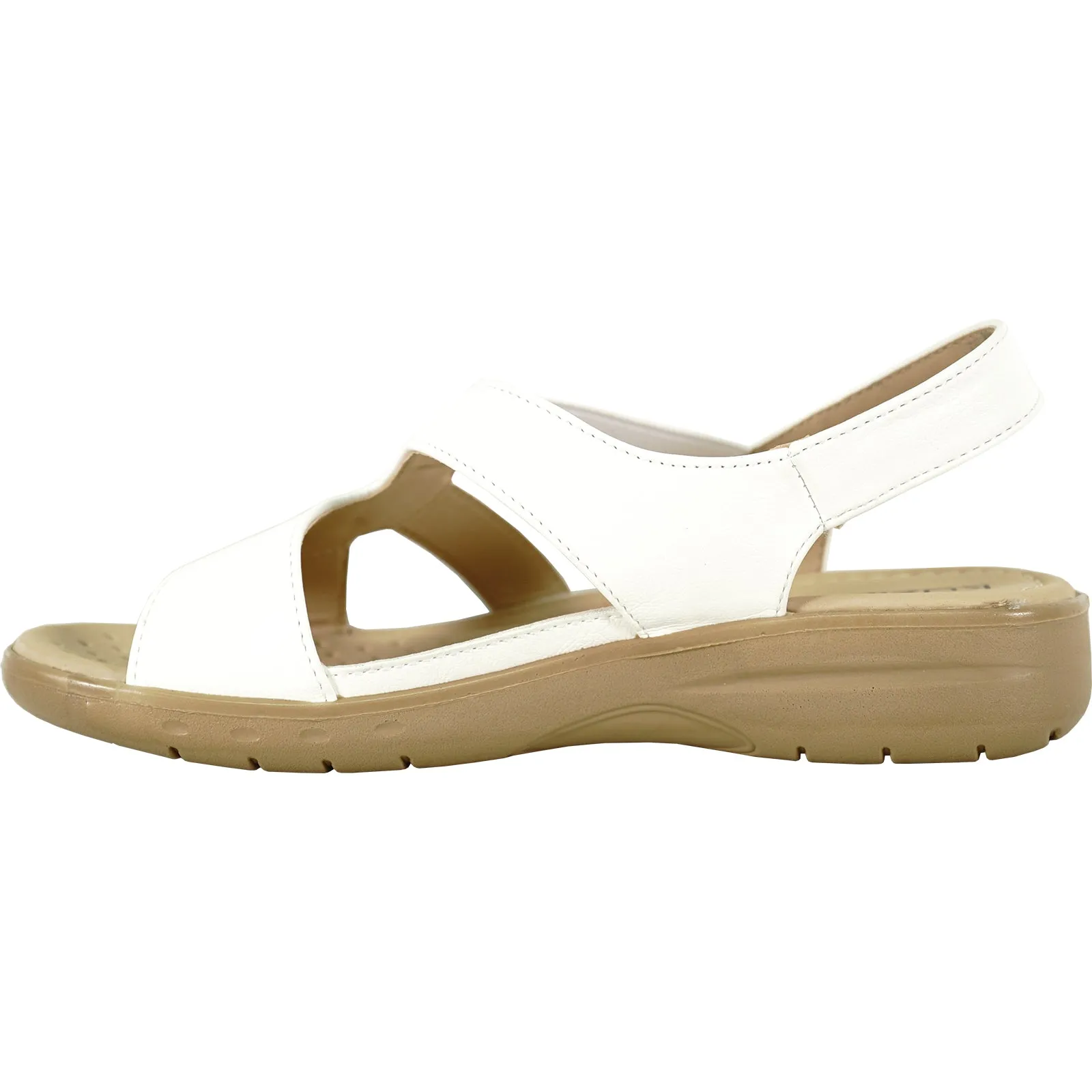 Sandals Last Minute kozi Women Sandal OY3132 Comfort Wedge Sandal White