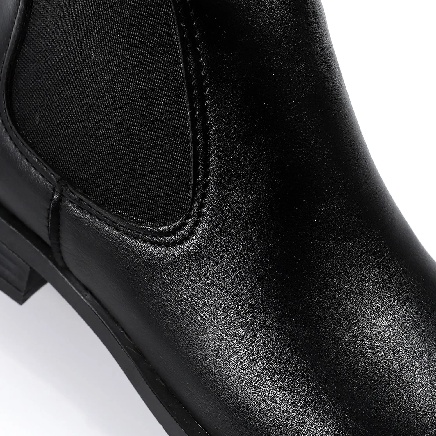 SEQWL square toe block heel ankle boots Schnee Boots