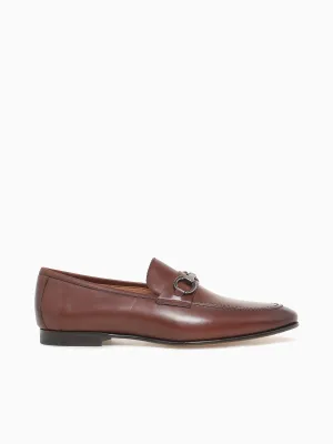 Madhava Red Brown Butterfly Patent Loafers