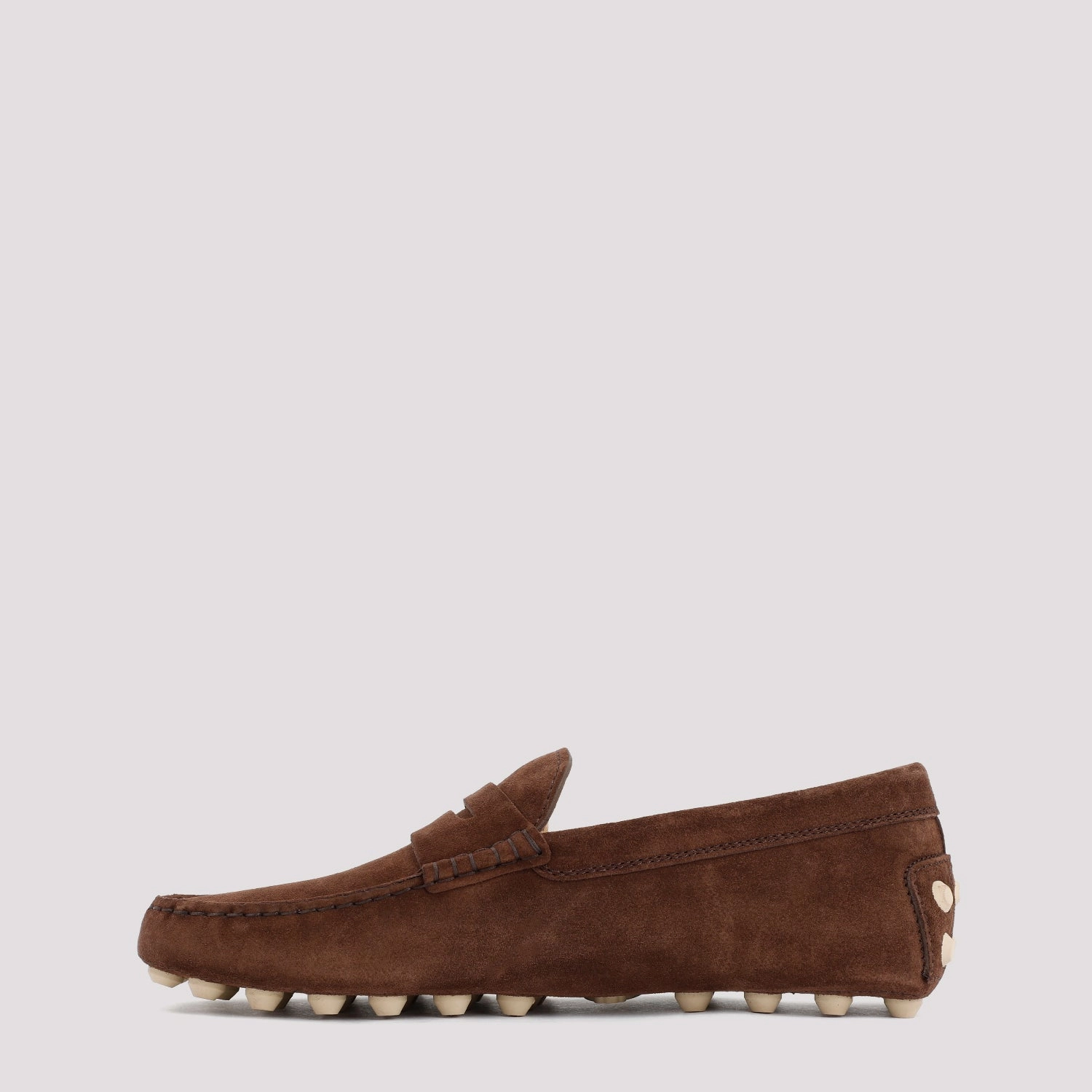 TOD`S DOUBLE T SUEDE LEATHER LOAFER Designer Chunky Loafers
