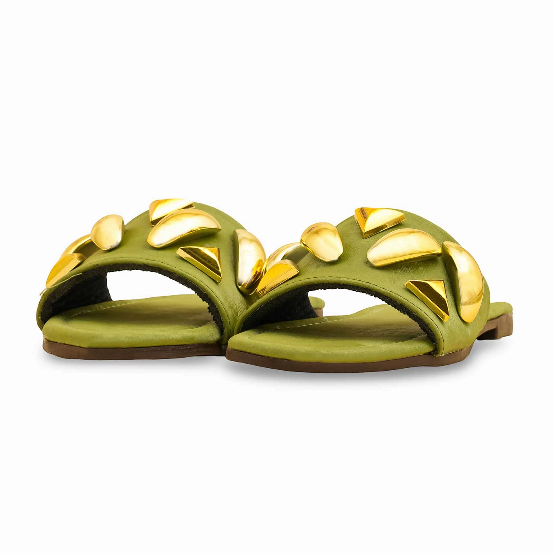 Waterproof Flat Pedal Cycling Shoes Green Casual Women Slipper CL2073