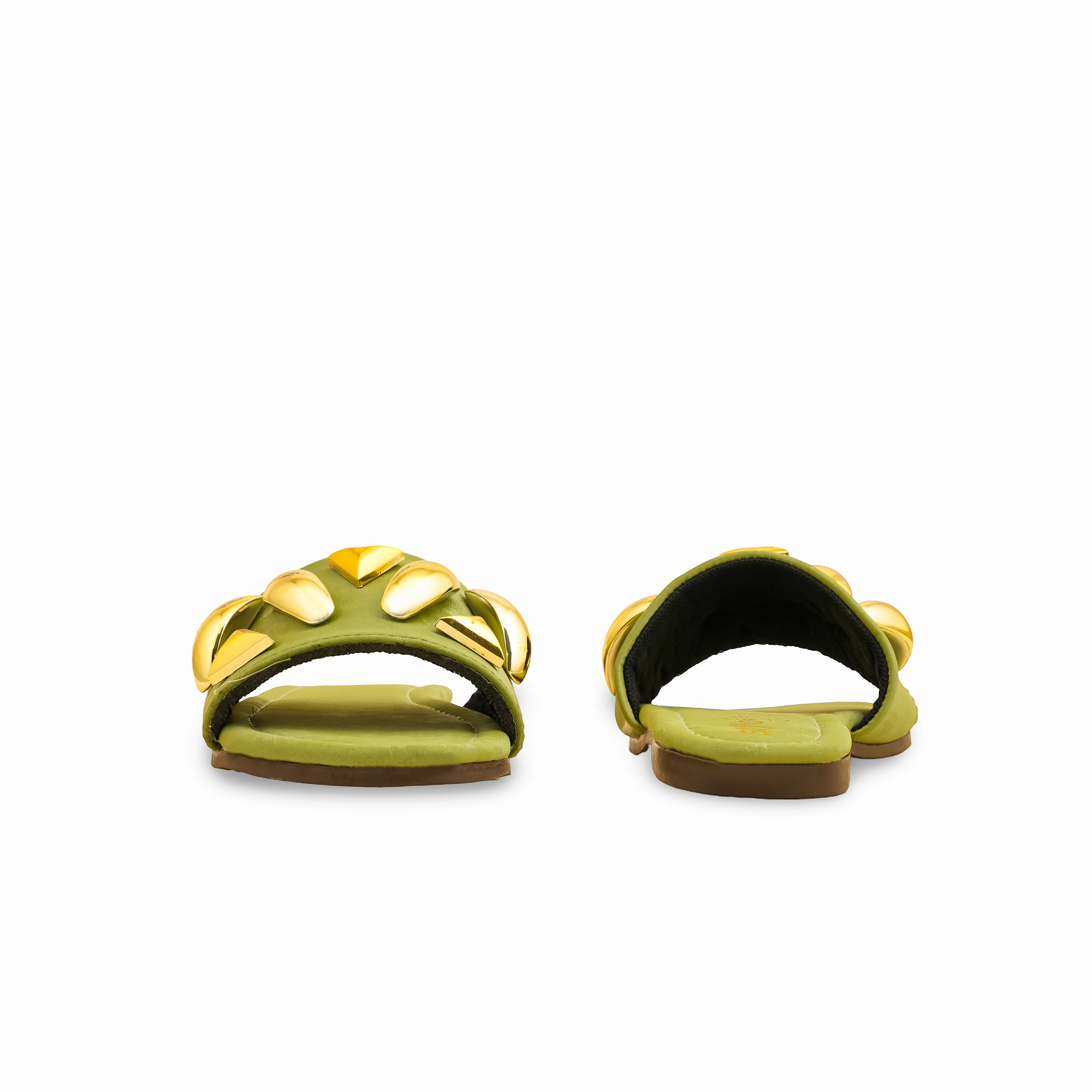 Green Casual Women Slipper CL2073