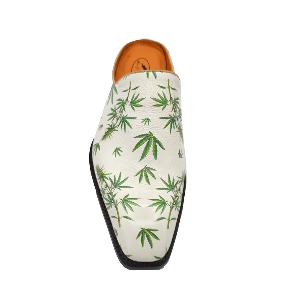 Non Slip Material For Slippers Sheriff Collection Cannabis Slippers 2416-2002