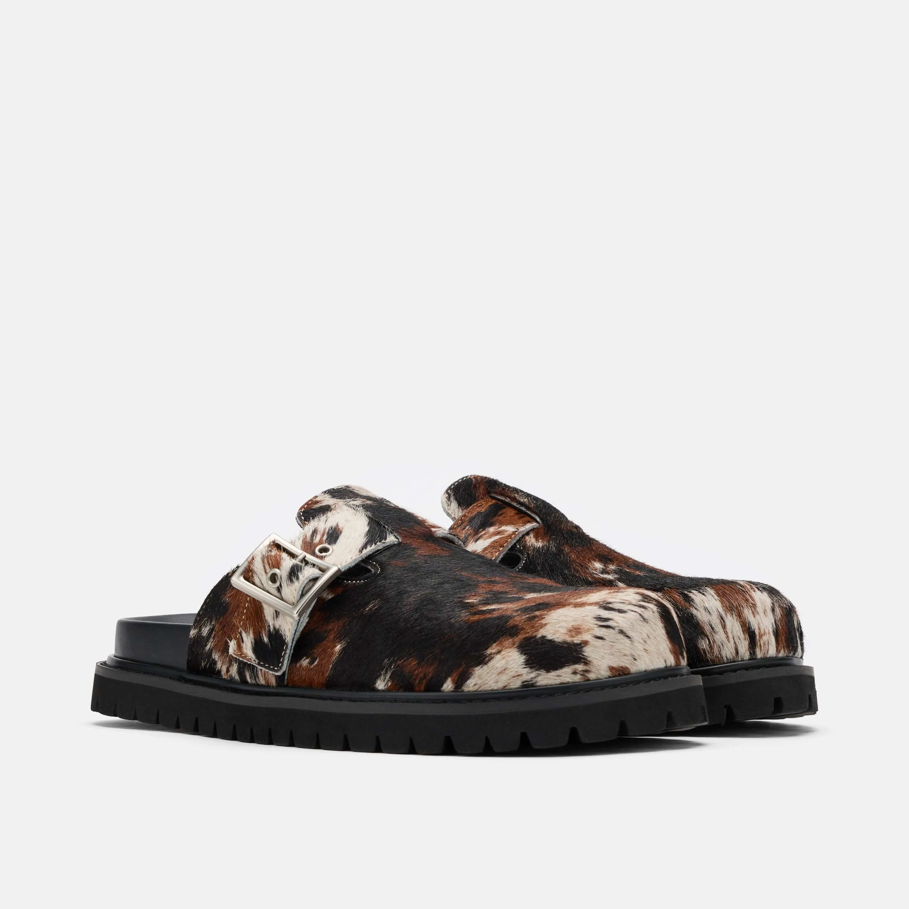 Shiloh Dark Horse Clogs Suede Dress Loafers