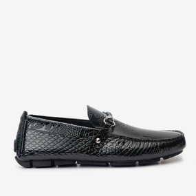 Midi Dress And Shoes The Bologna Black Leather Bit Drive Loafer Men Shoe