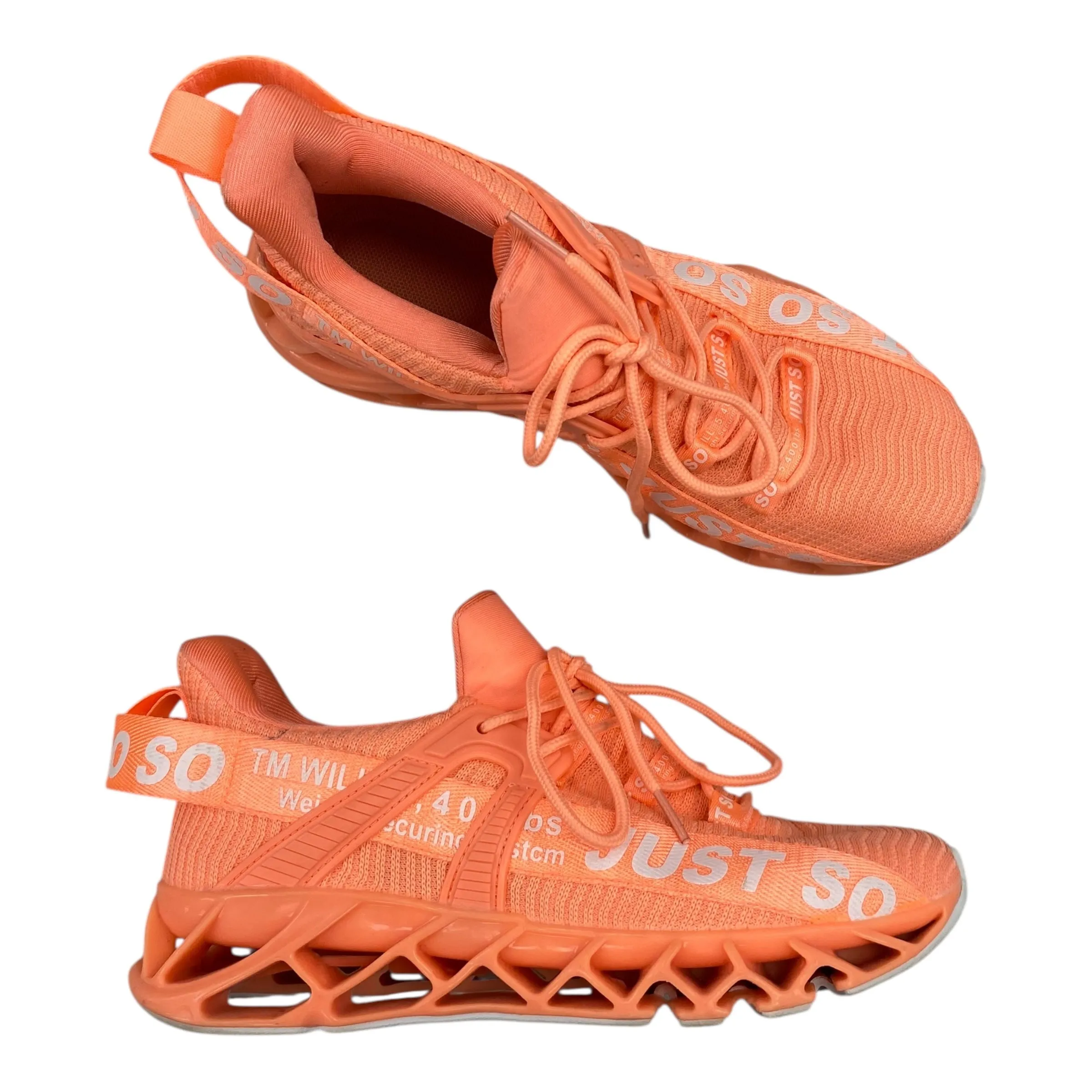 Shoes Athletic By Nike In Orange, Size:8.5 Dark And White Nike Shoes