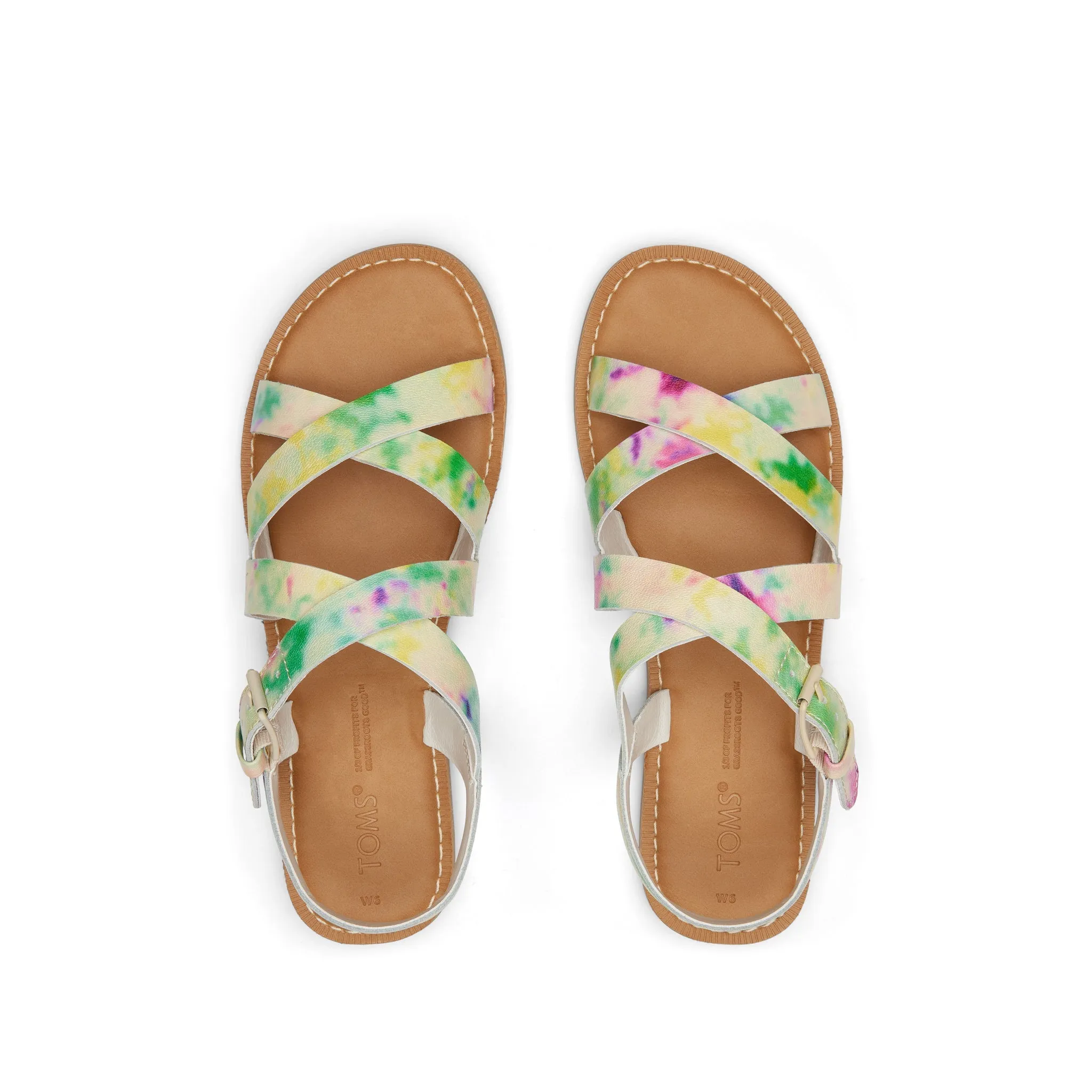 Sandals Family Resorts Sicily Tie Dye Leather Sandal