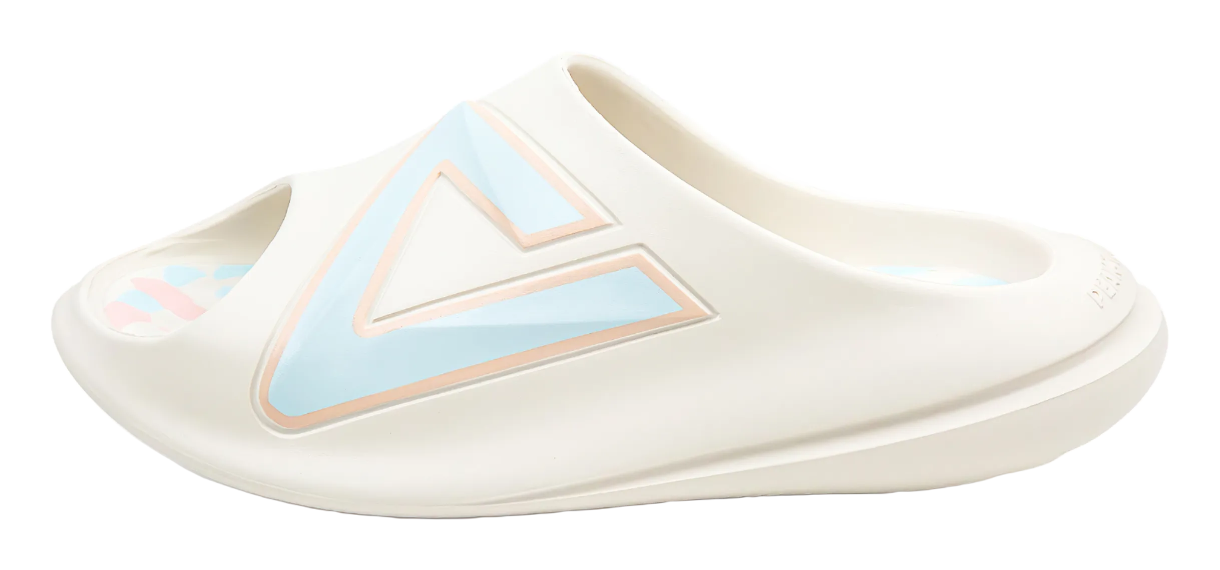 Fuzzie Slippers PEAK Very Small Fat Drag EVA Slip Resistant Abrasion Resistant Cushioning Slide Slippers Unisex White Blue