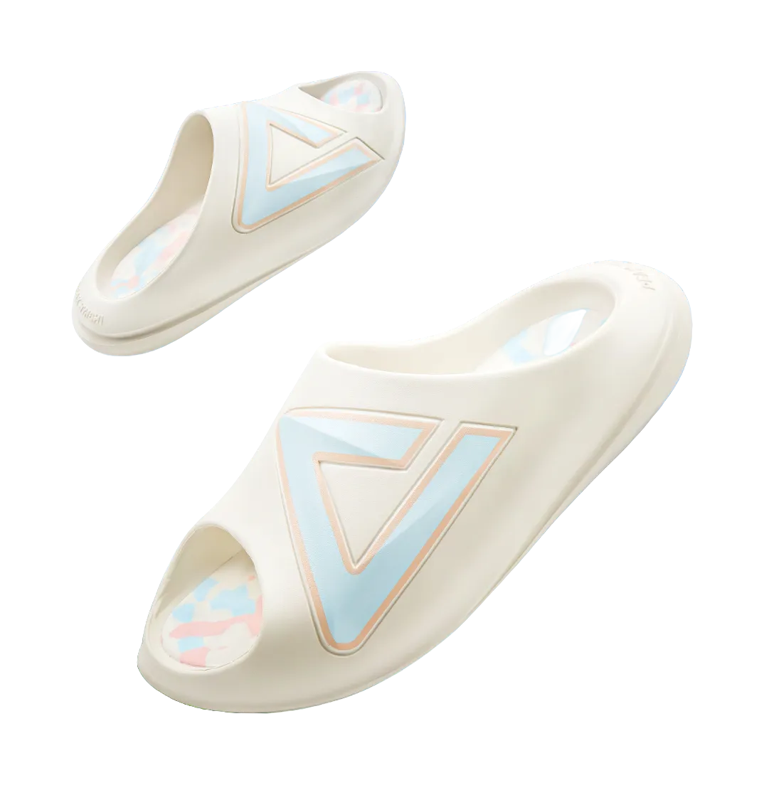 PEAK Very Small Fat Drag EVA Slip Resistant Abrasion Resistant Cushioning Slide Slippers Unisex White Blue The Nightmare Before Christmas Slippers