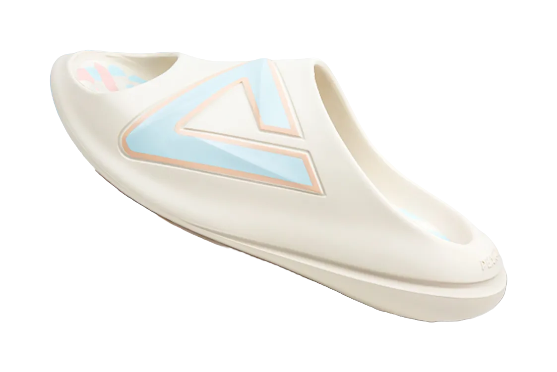 PEAK Very Small Fat Drag EVA Slip Resistant Abrasion Resistant Cushioning Slide Slippers Unisex White Blue Ripndip Slippers