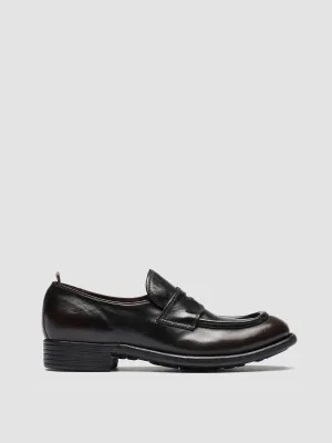 Loafers Chicago CALIXTE 020 - Dark Burgundy Leather Penny Loafers