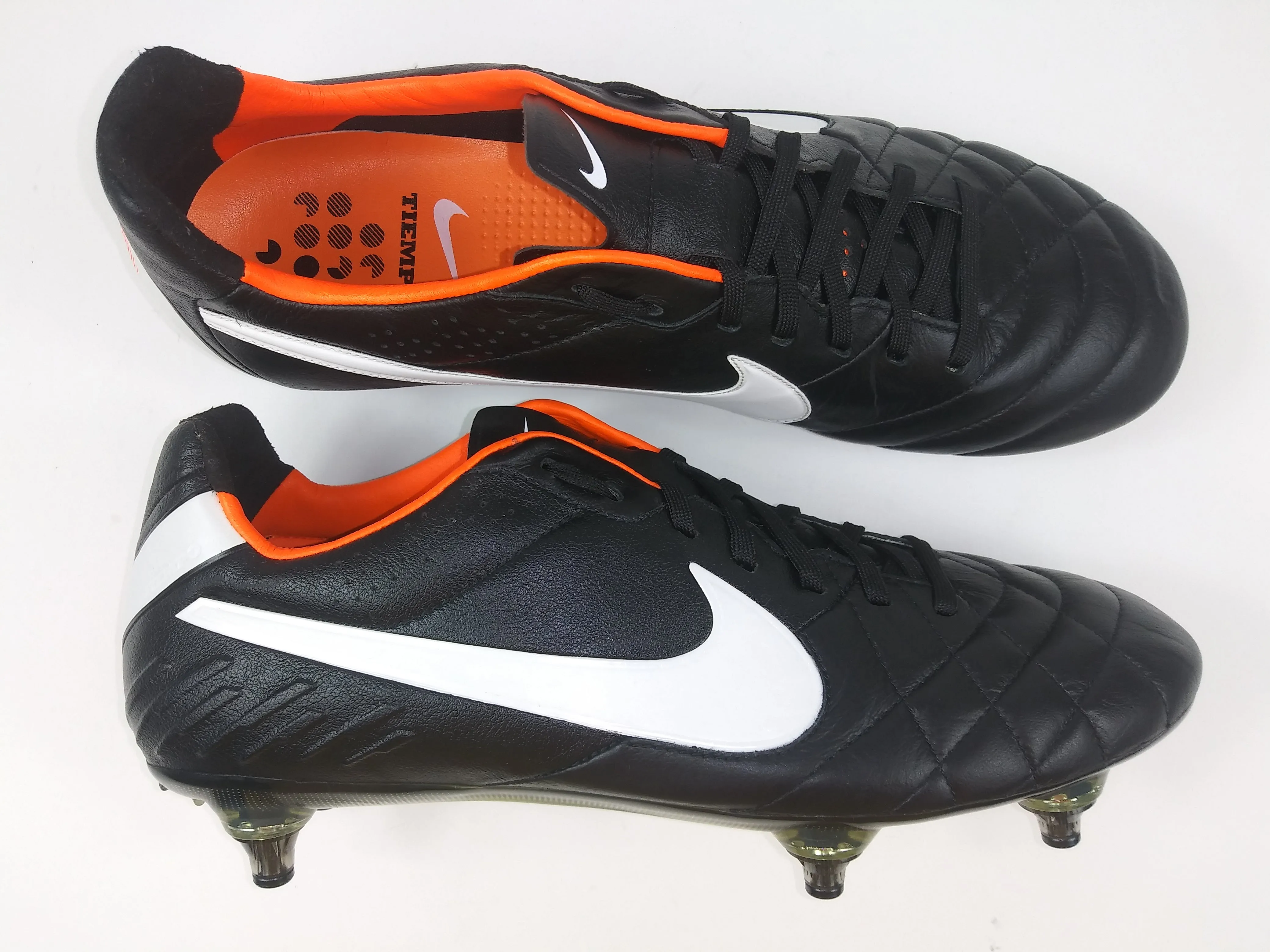 Nike Tiempo Legend IV SG Black Orange Syracuse Nike Shoes