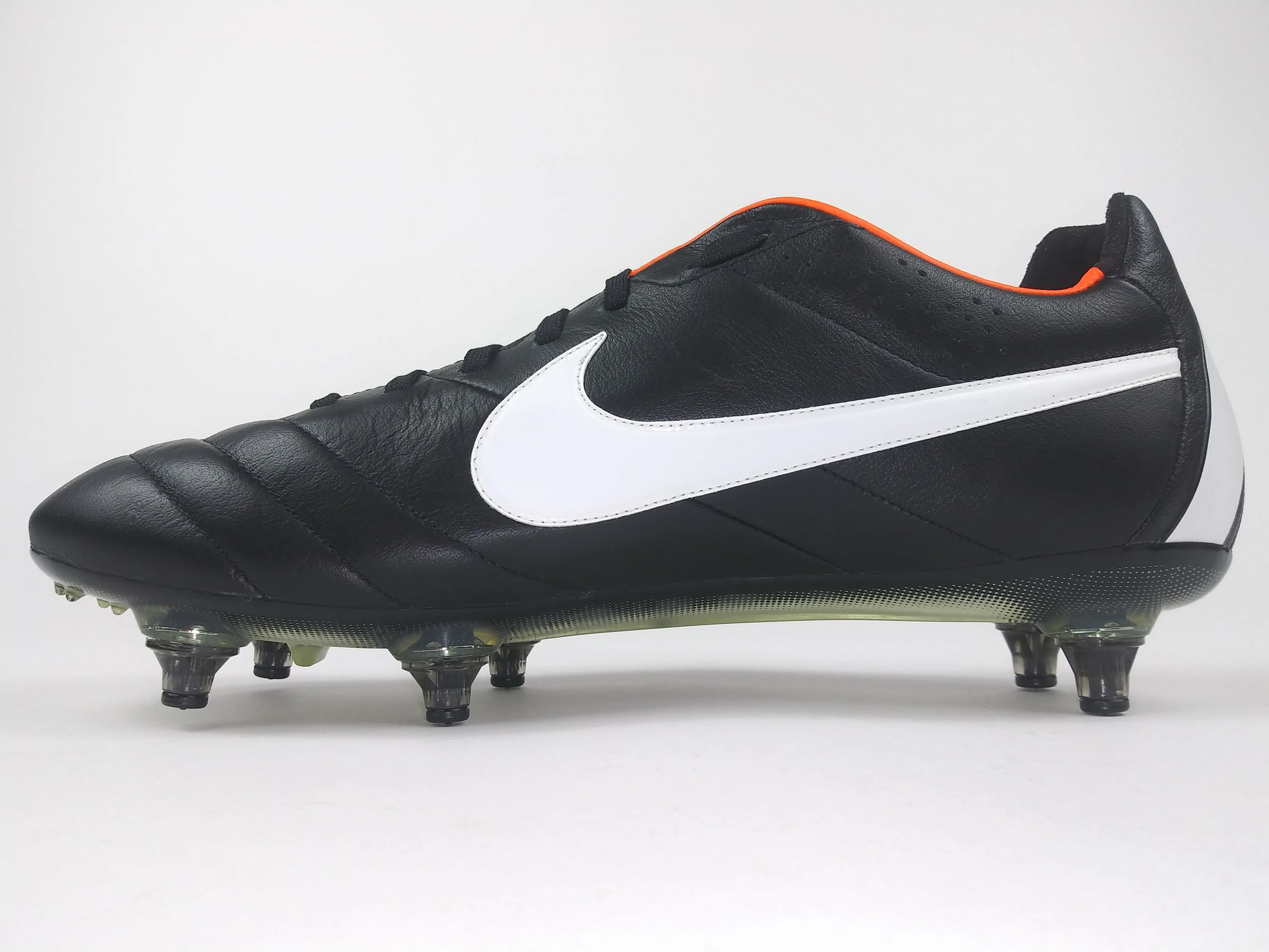 All Day Play Nike Shoes Nike Tiempo Legend IV SG Black Orange