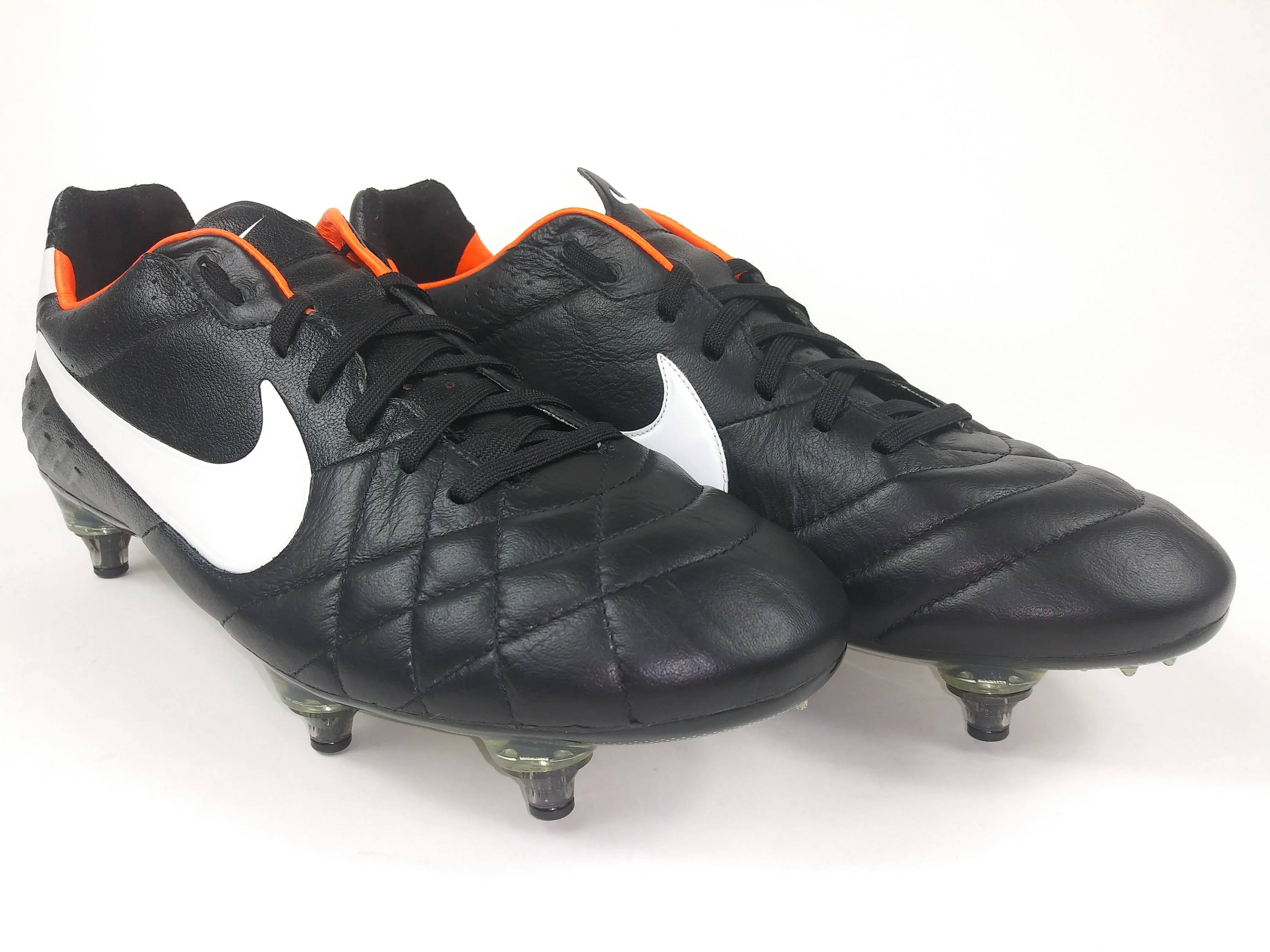 Nike Tiempo Legend IV SG Black Orange Crazy Nike Shoes