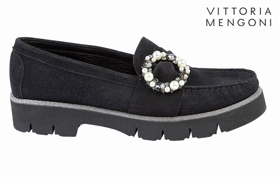 Vm Eagle Black Miu Miu Shearling Loafers