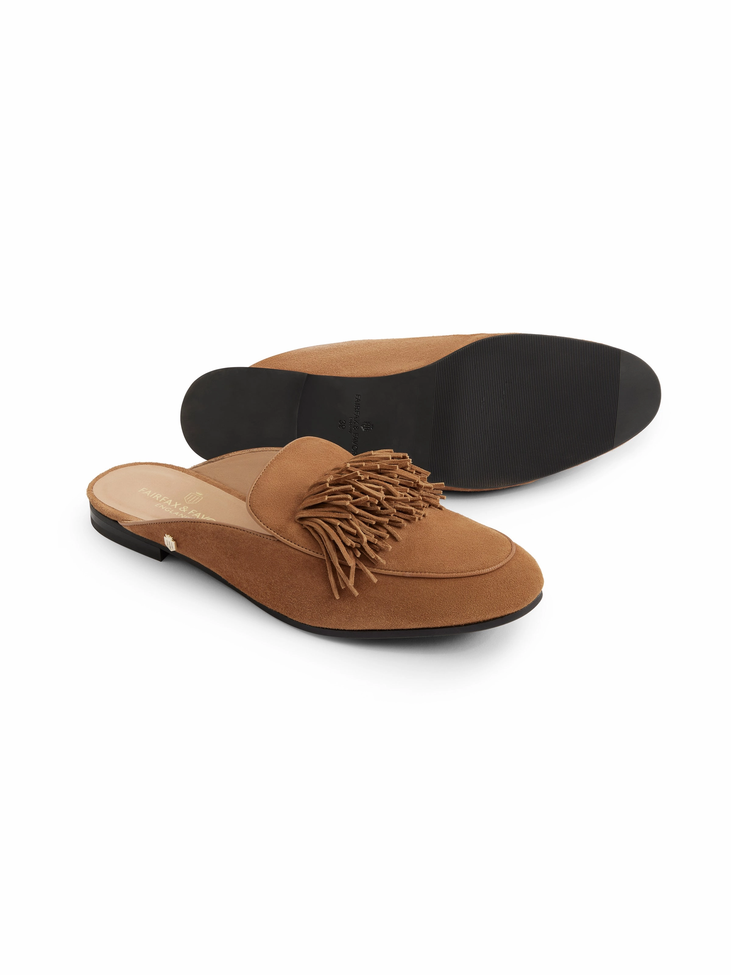 Tuddenham Fringed Mule - Tan Suede Most Comfortable Loafers For Work