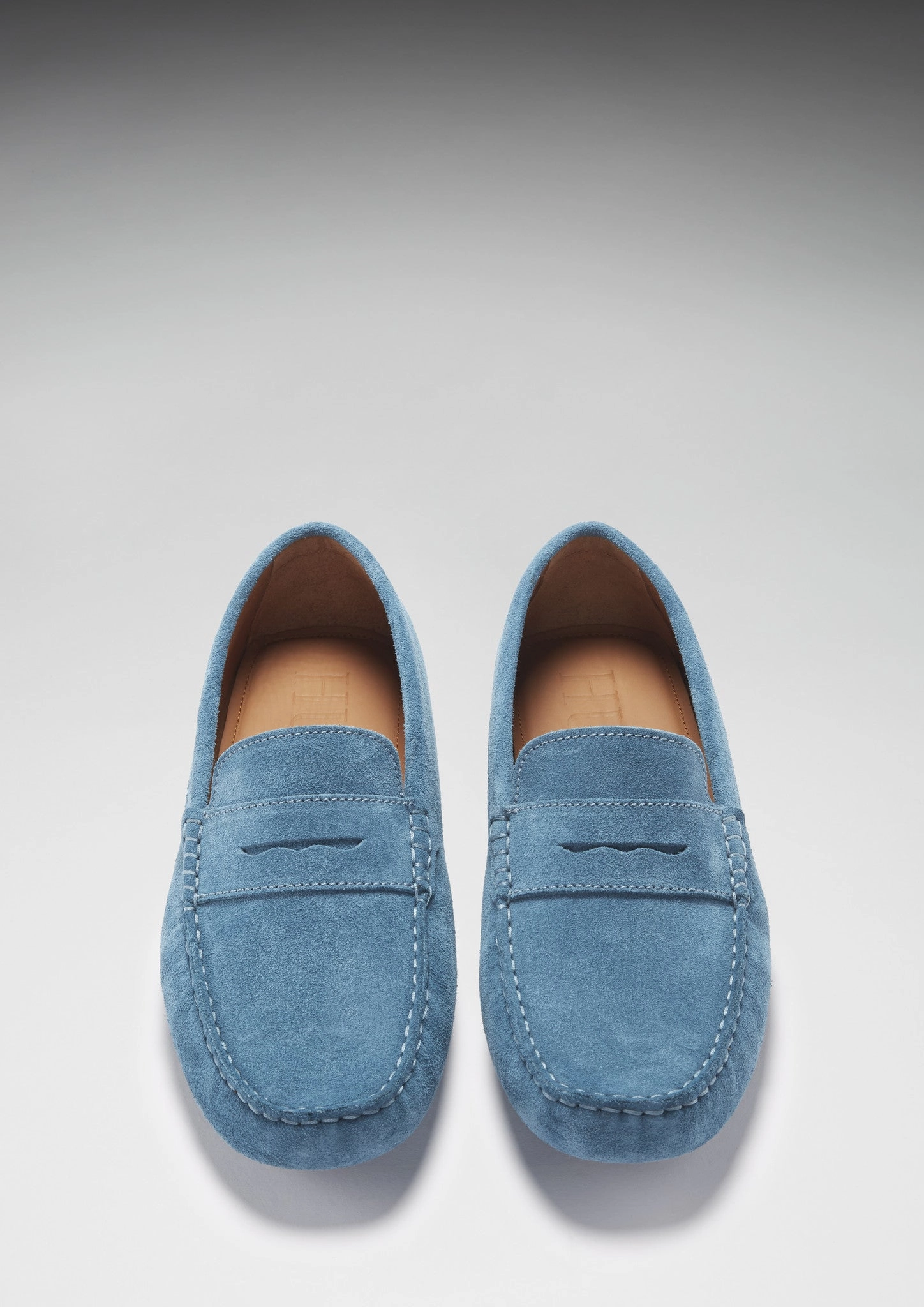 Penny Driving Loafers, petrol blue suede Zara Loafers With Tassels