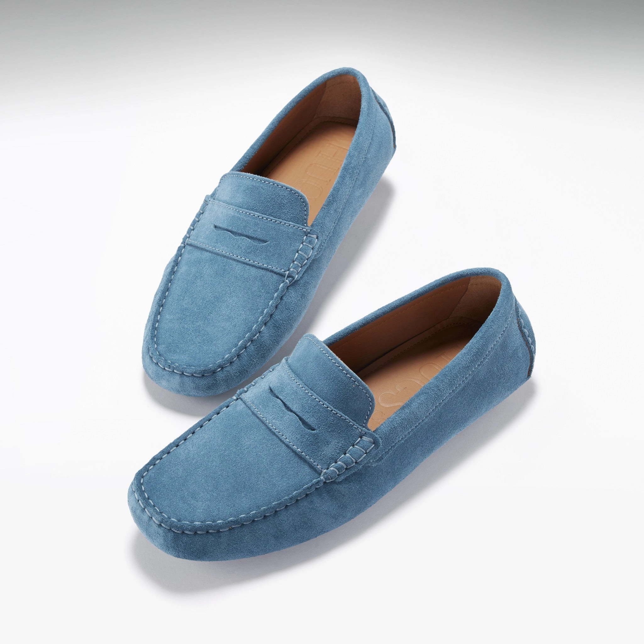 Penny Driving Loafers, petrol blue suede Summer Outfits With Loafers