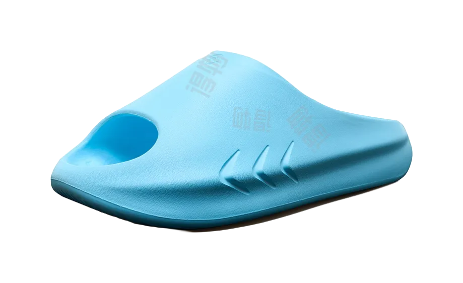 Rigorer Shark Slides - Light Blue Slide Slippers for Unisex Slip On House Slippers