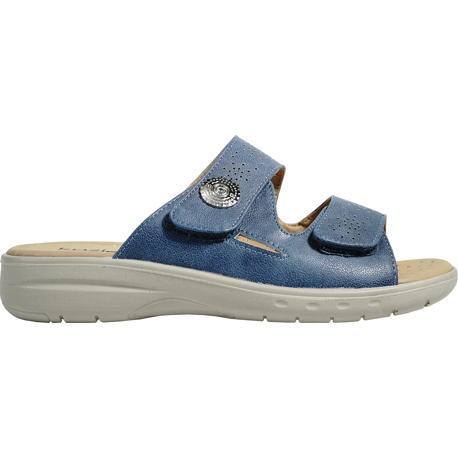 Arch Support Sandals kozi Women Sandal OY5125 Comfort Wedge Sandal Navy